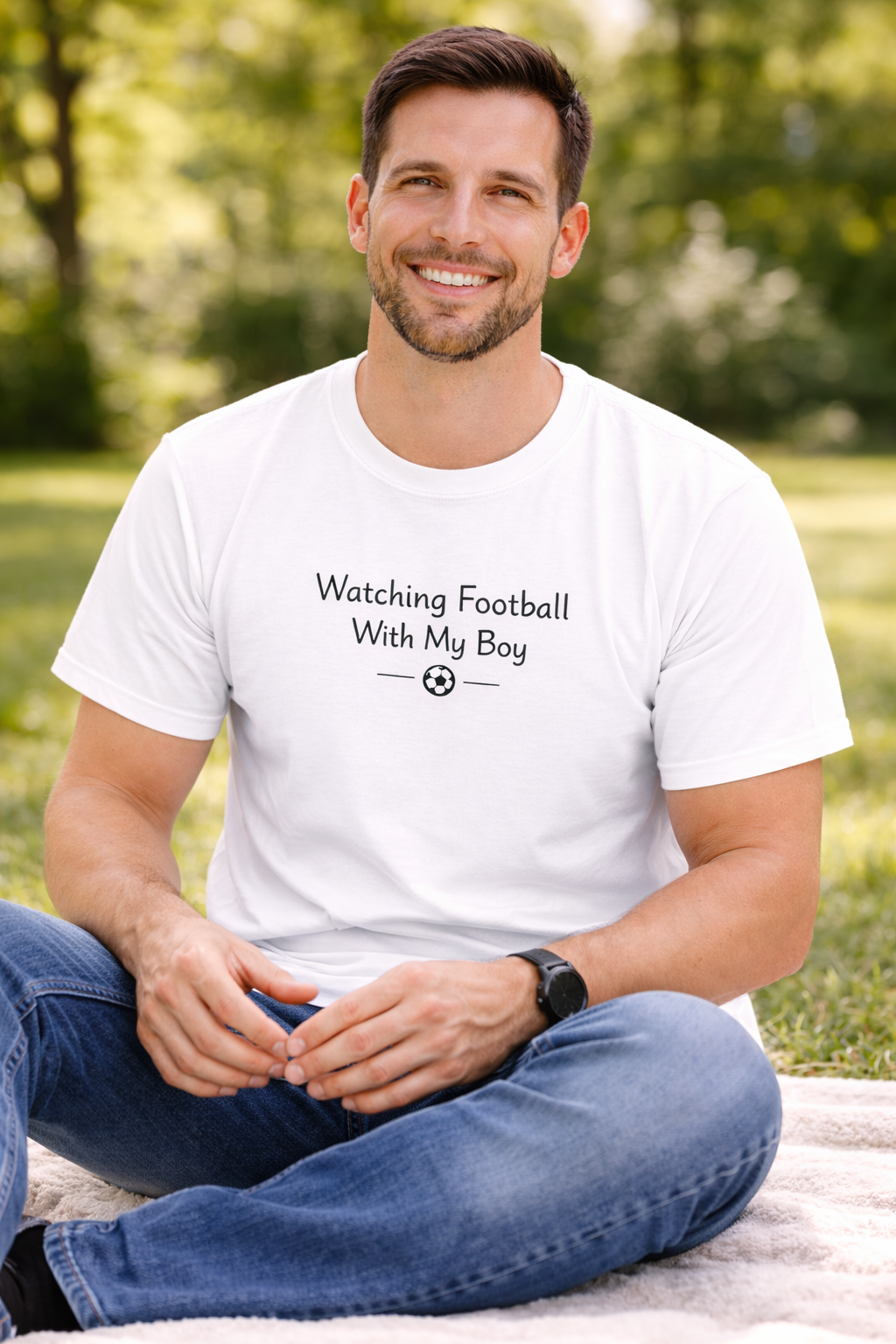 Watching Football Together Matching T-Shirts | Family Matching Tops