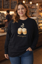 Mummy and Baby Coffee Matching Long Sleeve Tops – Black