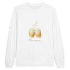 Mummy and Baby Coffee Matching Long Sleeve Tops – White