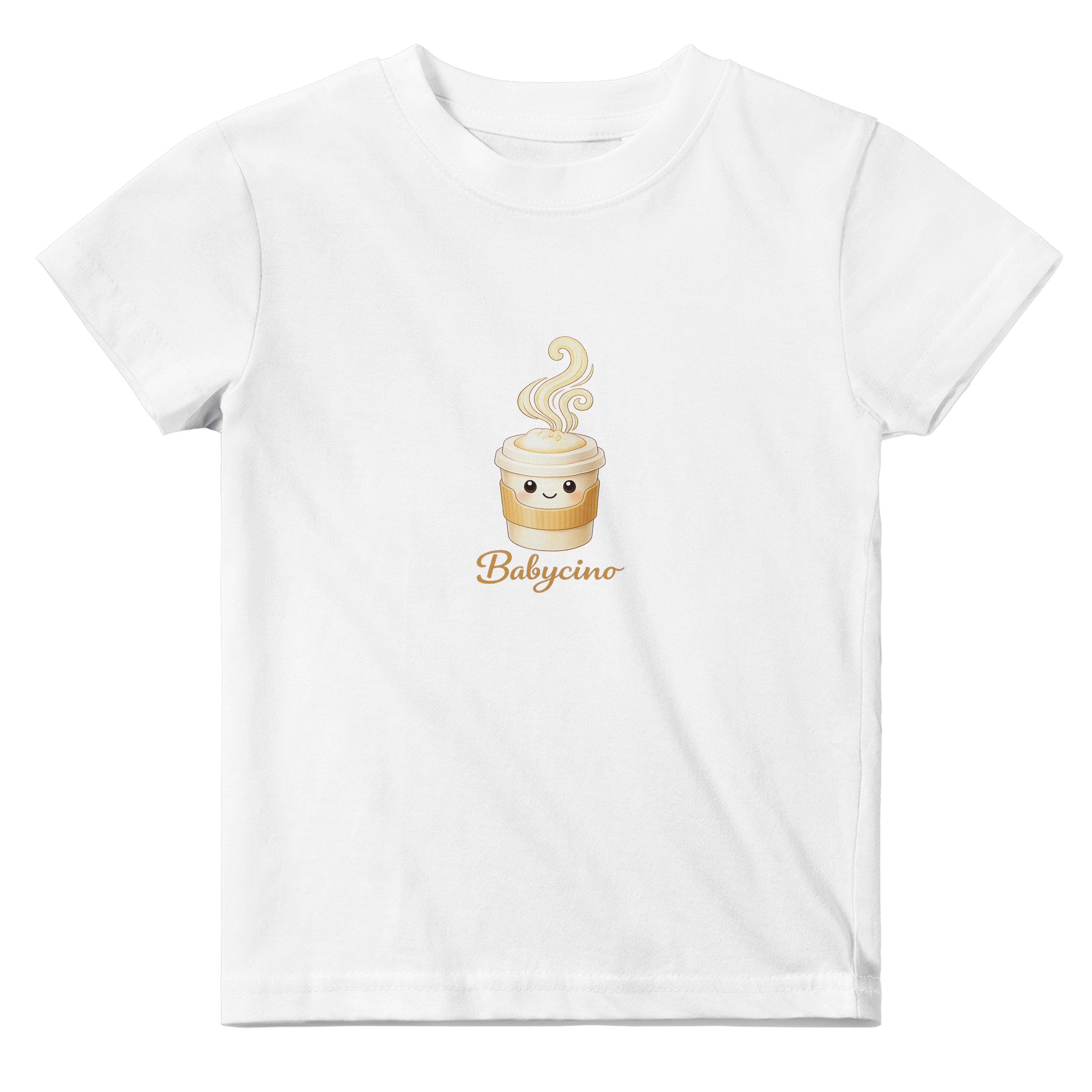Mummy and Baby Coffee Matching Long Sleeve Tops – White