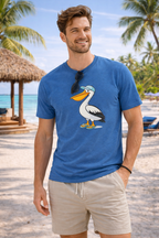 Men’s Pelican T-Shirt – Fun Holiday Beach Shirt – Family Matching Outfit Top