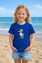 Kids Pelican T-Shirt – Fun Holiday Beach Shirt – Family Matching Outfit Top