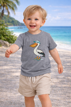 Babies Pelican T-Shirt – Fun Holiday Beach Shirt – Family Matching Outfit Top