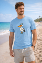 Men’s Pelican T-Shirt – Fun Holiday Beach Shirt – Family Matching Outfit Top