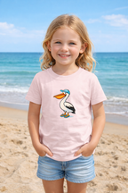 Kids Pelican T-Shirt – Fun Holiday Beach Shirt – Family Matching Outfit Top